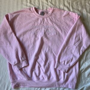 Hot girls read books embroidered crewneck